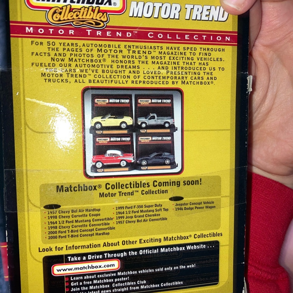 Matchbox Motor Trend Blue Die-Cast Car